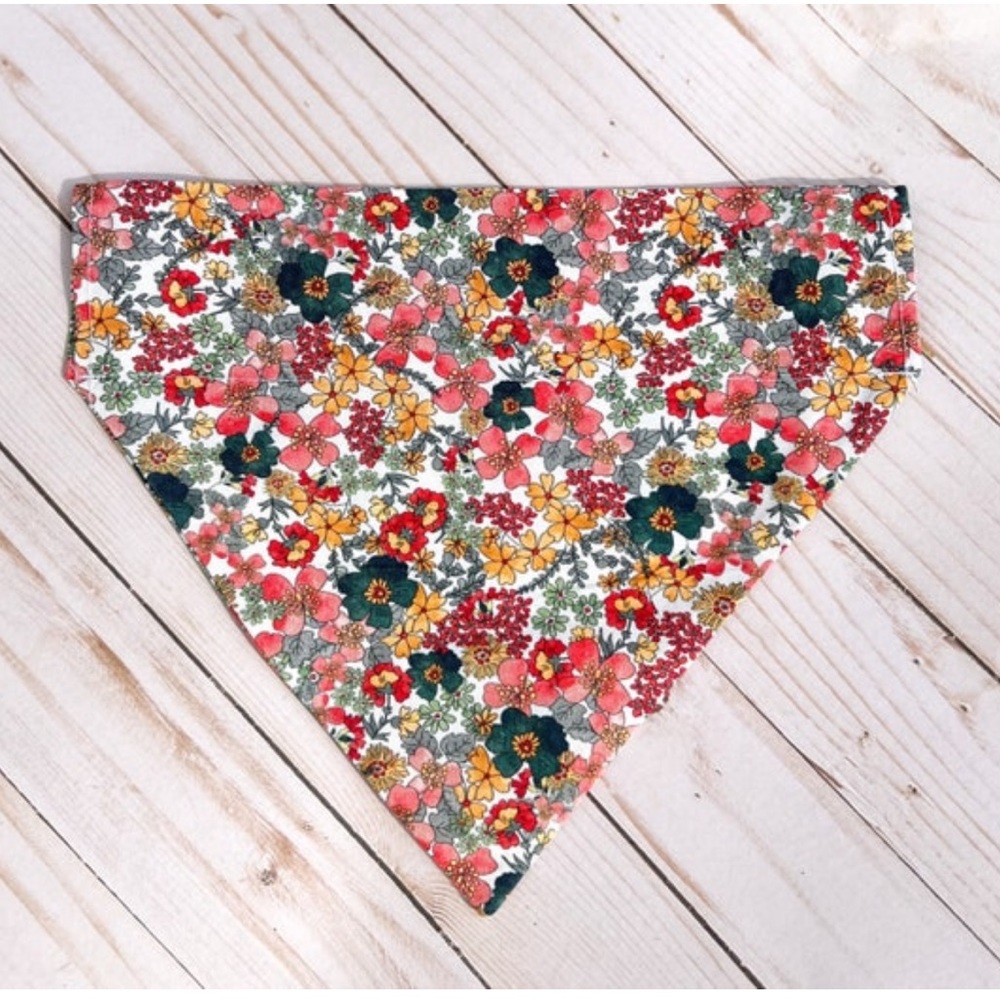 Floral dog bandana